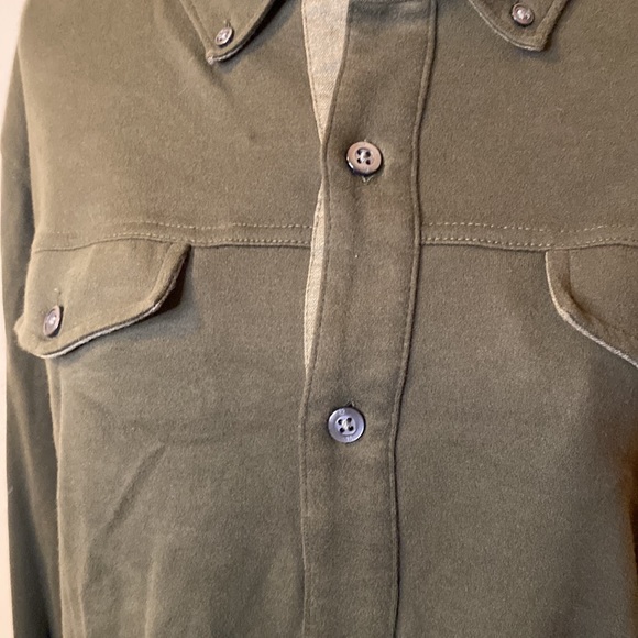 NWT! Banana Republic Men's Luxury Brushed Cotton Button Up Shirt - Picture 2 of 8